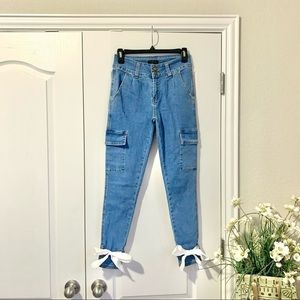 UpCycled Pink Label Denim Co High Waist Skinny Jeans
